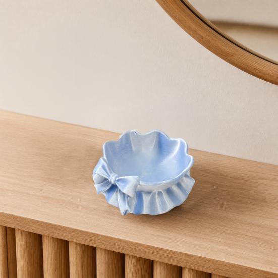 3D Printed Bow Jewelry Tray, Ring Dish, Entryway Table Trays, Decorative Trinket Dish, Jewelry Organizer Tray for Rings Necklaces Bracelets Keys