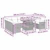 VidaXL Salon de jardin avec coussins 10 pcs gris résine tressée acacia, ensemble de canapés d'extérieur, salon de jardin 3327645