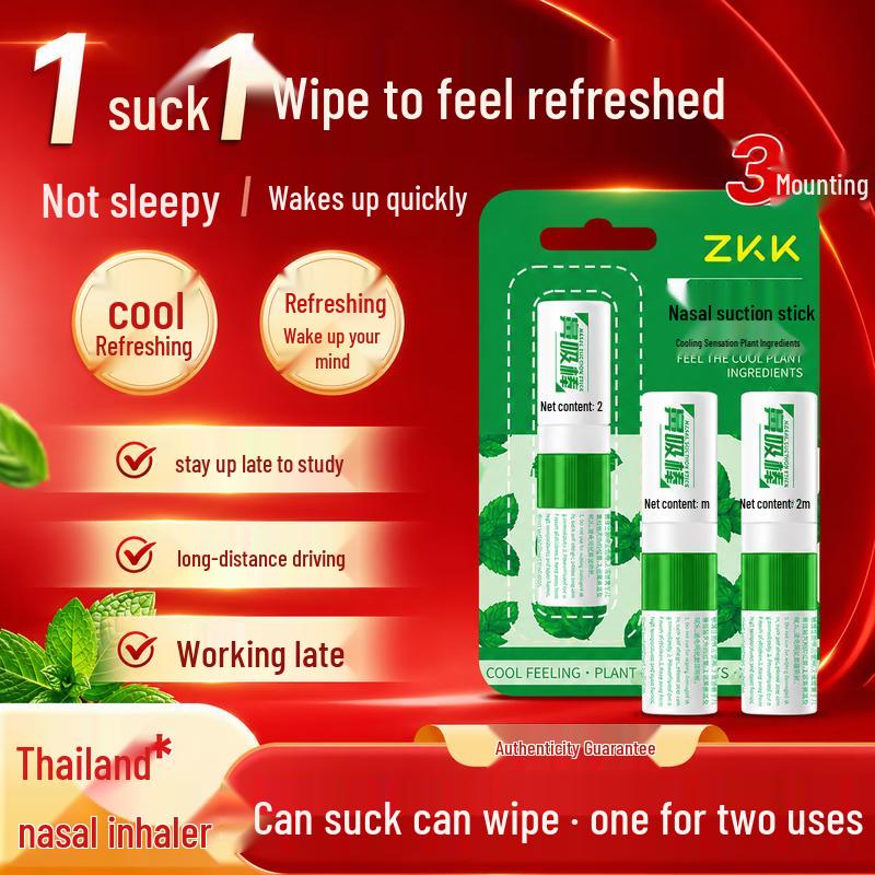 ZKK Refreshing Nasal Inhaler 3-Pack