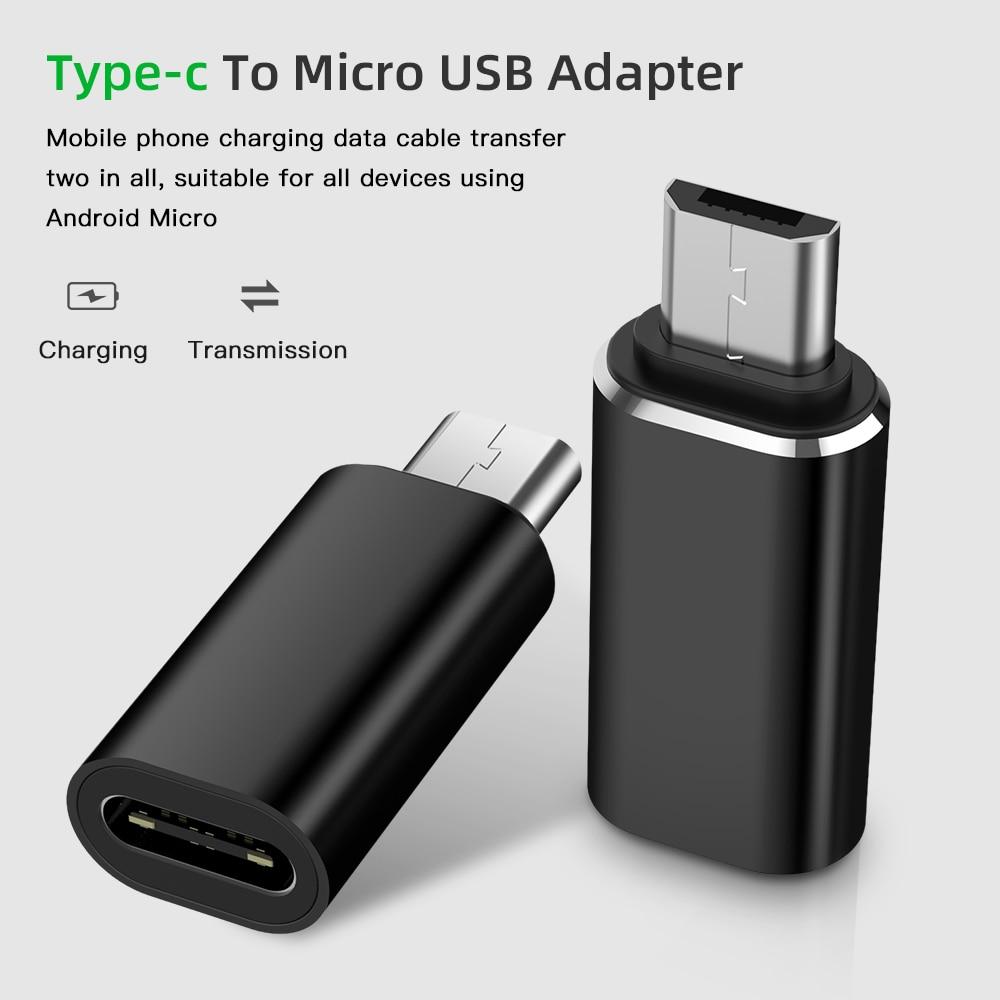 Adapter typu C USB C na kabel Micro USB Stop Micro USB męski na typ C żeński adapter konwerter złącze do tabletu telefonicznego