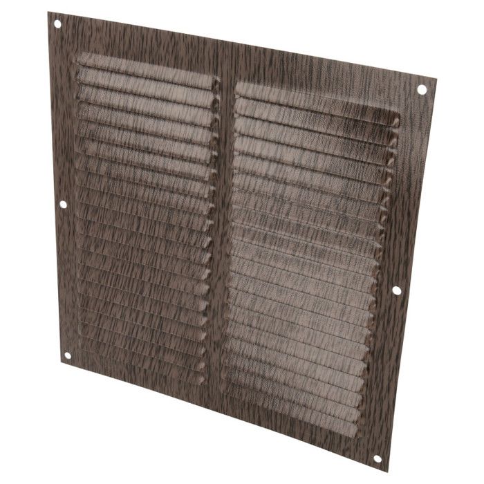Amig | grille d'aération 3 | 200 x 200 mm | aluminium | wengé