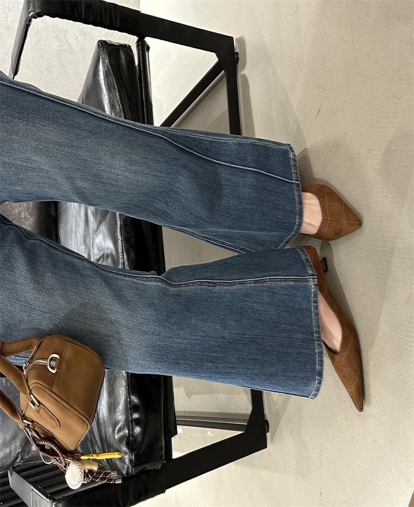 Spot~ OL Professional Versatile Basic Women's Shoes 2025 Spring New Pointed Cat Heel Single Shoes Women