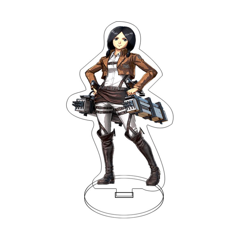 Charm Anime Fans Gifts HD Figure Attack on Titan Alan Yeager Hanji Zoe Acrylic Stand Model Desktop Decoration Series 15cm