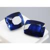 Natural Blue Sapphire Cushion Cut 20.65 Ct CERTIFIED Loose Gemstones Pair A-2191