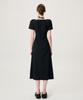 Etmont Heart Neck Strap Dress, Black
