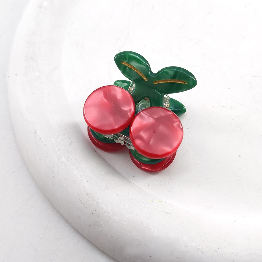 Cartoon Fruit Acetate Hairpin Cute Little Grab Strawberry Lemon Cherry Grape Bangs Broken Hairpin Top Clip Hair Accessories