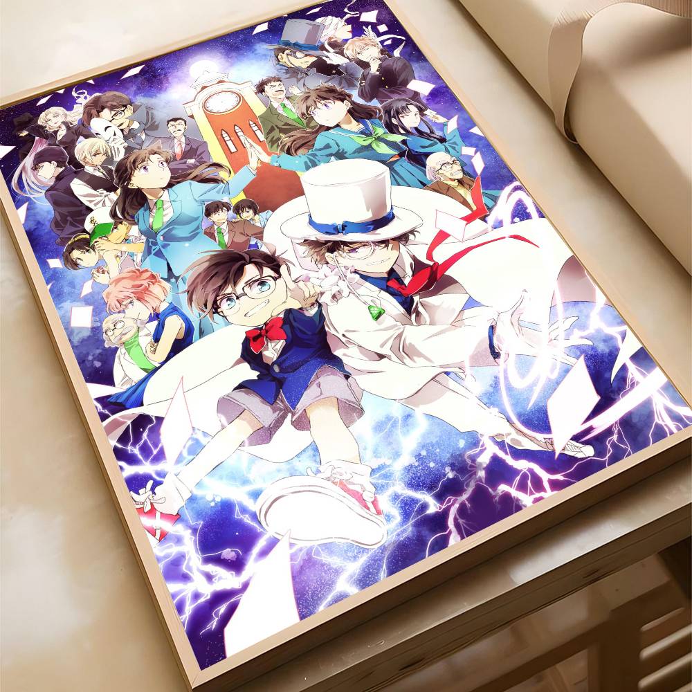

Anime Detective Conan Poster Self-adhesive Art Waterproof Paper Sticker Coffee House Bar Room Wall Decor 21X30CMNo Framed