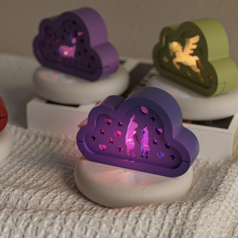 DIY Cloud Silhouettes Lamp Silicone Mold Set Romance Cloud Lamps  Mouldfor Creative Homes Decoration and Gift Making