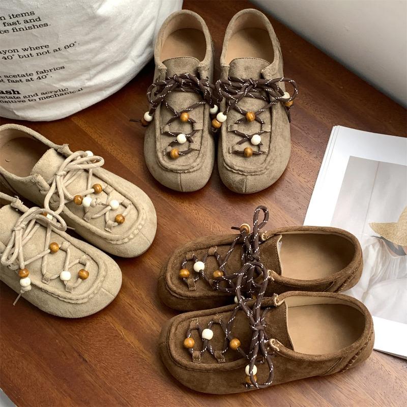 New product hot sale autumn new retro versatile one-pedal casual shoes single shoes 5264