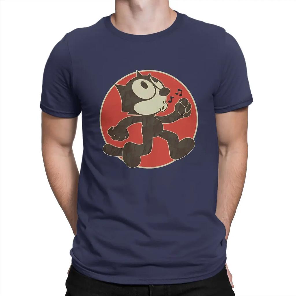 Cute T Shirt F-Felix The Cat Cartoon Cotton Clothing Casual Short Sleeve Crewneck Tee Shirt Unique T-Shirt Unisex