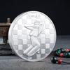 Moneta Ragazza Sexy, Moneta Portafortuna, Moneta Commemorativa in Argento Dorato di Bellezza, Moneta Sexy, Artigianato Divertente con Monete, Regalo di Natale, Pensierini per la Befana