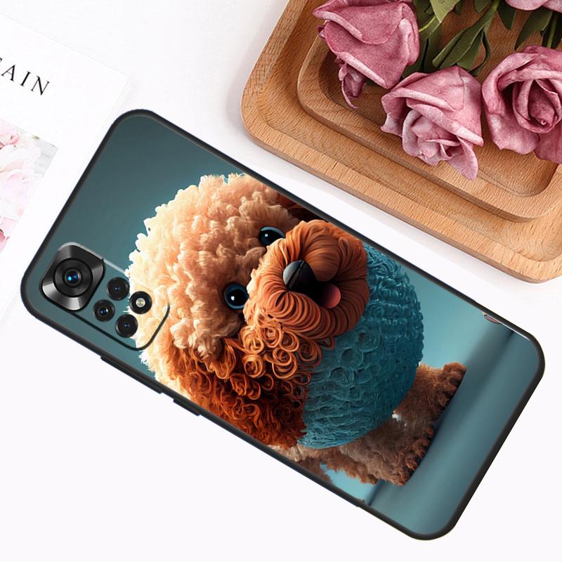 Poodle Dog Case For Xiaomi Redmi Note 14 13 12 11 9 10 Pro 9S 10S 11S 12S Redmi 14C 13C 12C 10C Cover