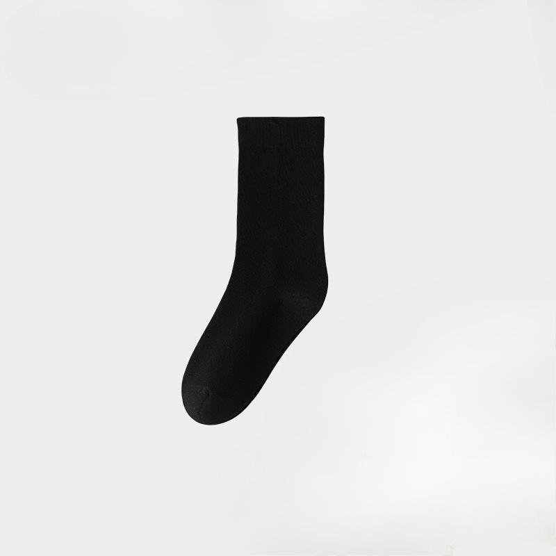 Female Spring and Summer Pure Cotton Deodorant Sweat Absorption Anti Pilling Boneless Tube Stack Socks