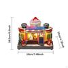 Christmas Village House Statue Figurine LED Lighted Lightweight Decor Gift for Tabletop
