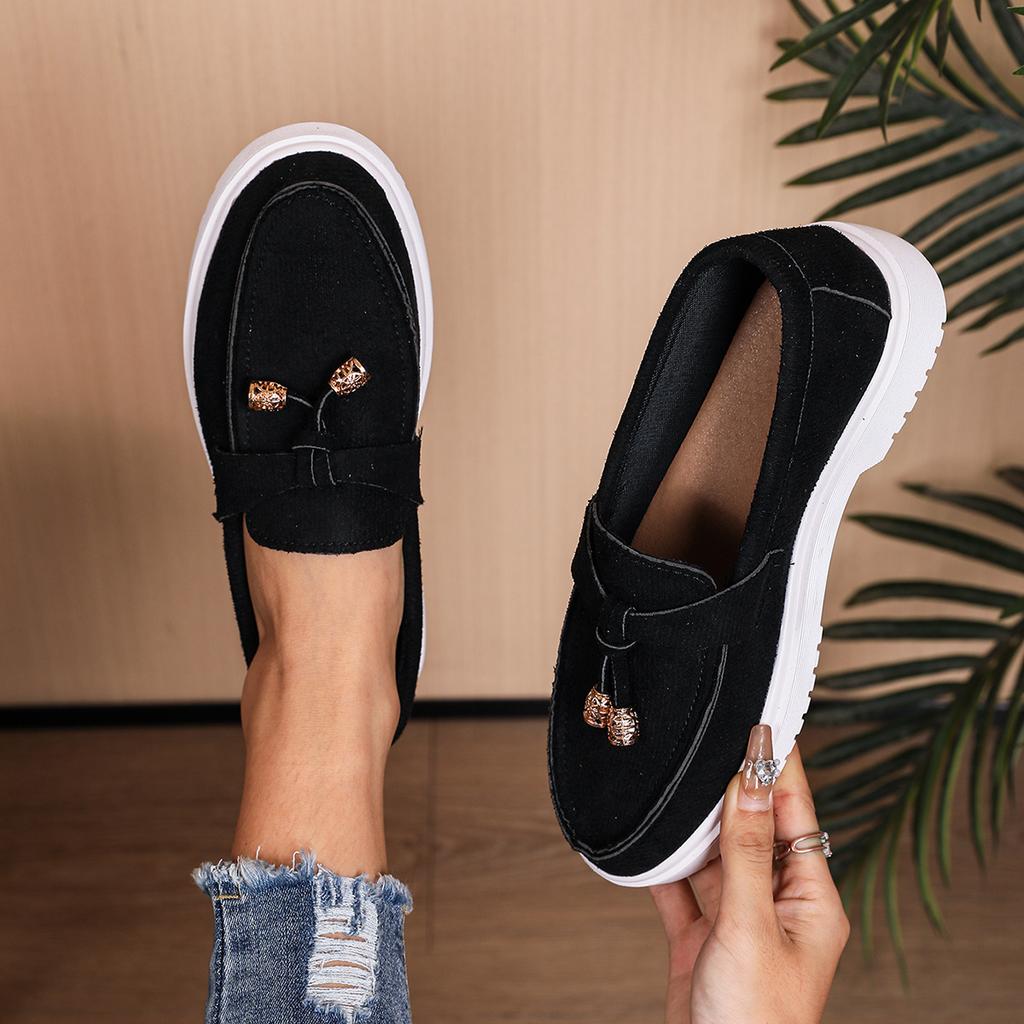 Large size casual single shoes women's spring and autumn 2025 new foot cover casual single shoes loafers women