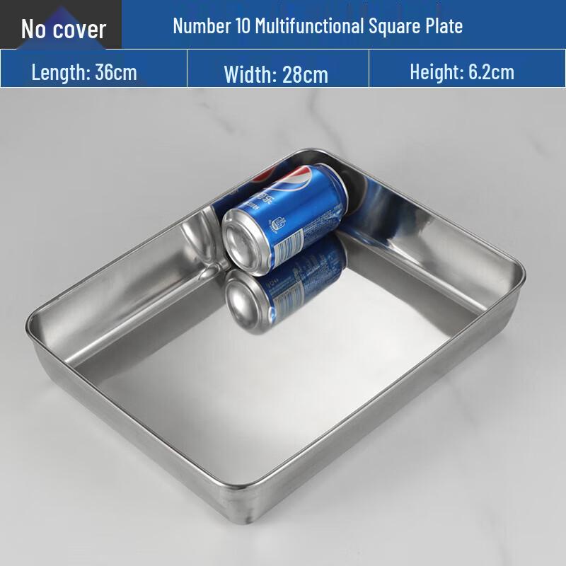 316 Stainless Steel Rectangular Baking and Steaming Tray