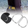2Pcs Diving D Rings Bent for 5.08cm2.0in Webbing Weight Belt Stainless Steel Outdoor Activities