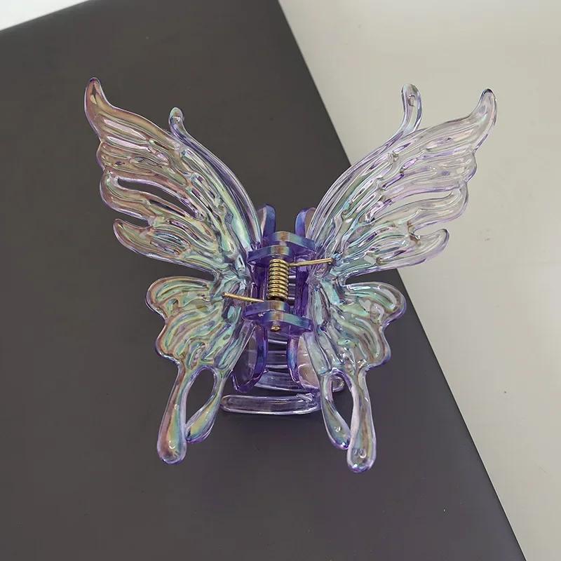 

Colorful Large Butterfly Grappling Clips Elegant Hair Accessories High-end Shark Clips Simplicity Creative Headwear Hair Clips