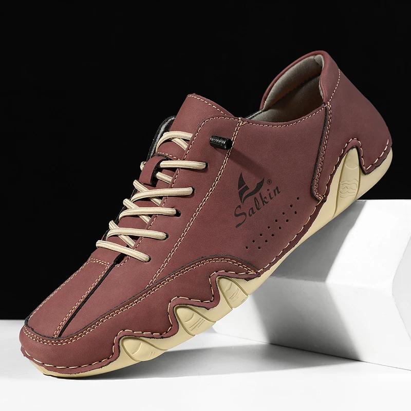 2026 New Men's Casual Shoes, Lightweight, Anti-slip and Wear-resistant Men's Shoes, Large-sized Outdoor Hiking Shoes