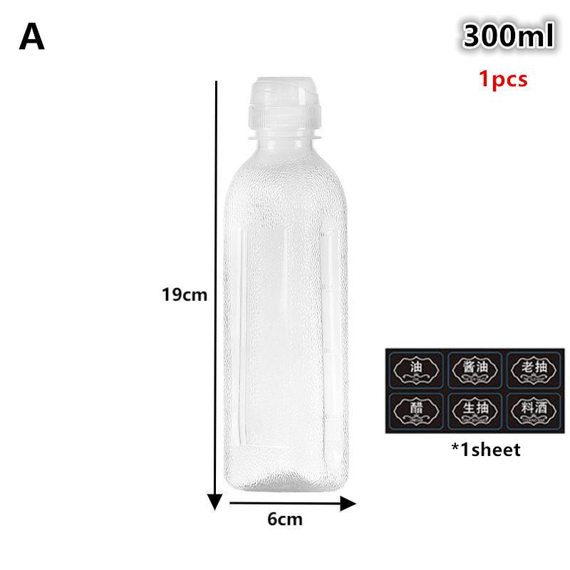 300/500/1000Ml Kitchen Oil Bottle Seasoning Plastic Squeeze Bottle Dispenser For Salad Sauce Olive Oil Container Cooking Gadgets