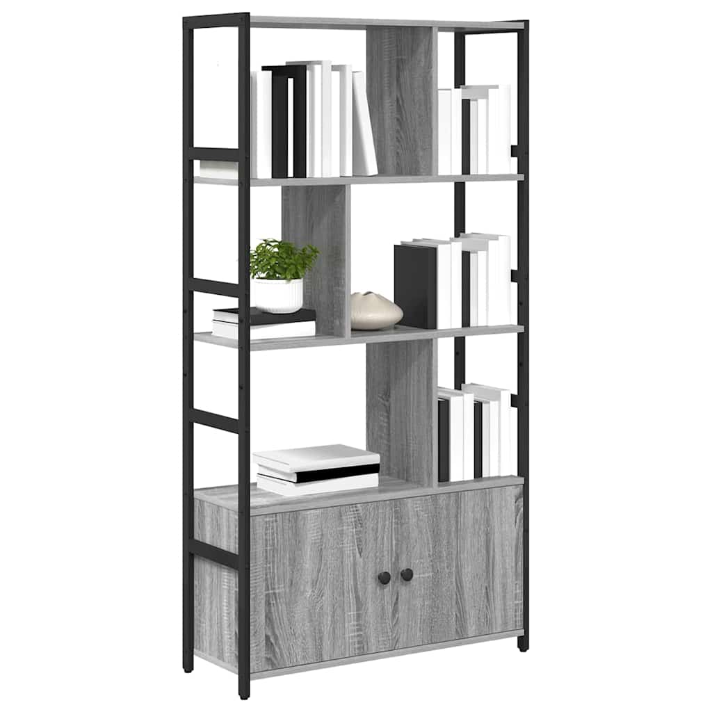 Bookshelf Gray Sonoma 80 x 30 x 155.5 cm Particleboard