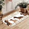 1Pcs Anti Fatigue Kitchen Rugs, Cute Dog Print Waterproof Non-Slip Thick Cushioned Kitchen Mat Heavy Duty Comfort Standing Mat for Kitchen