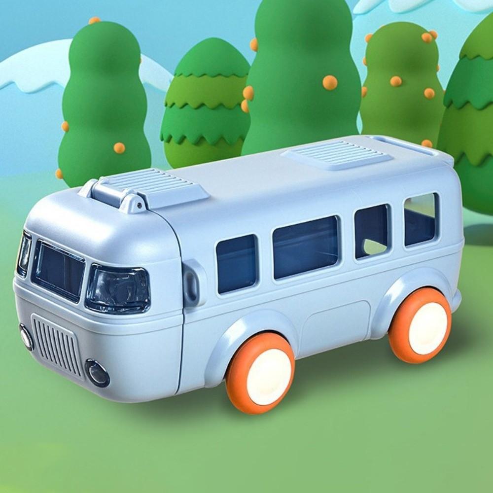 Removable Baby Bus Water Bottle with Shoulder Strap Kid's Water Bottle  School