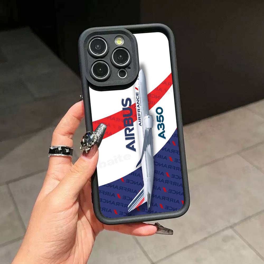 A-Airbus Logo Phone Case For IPhone 17 16 15 14 13 12 11 Air Plus Pro Max Soft Back Cover