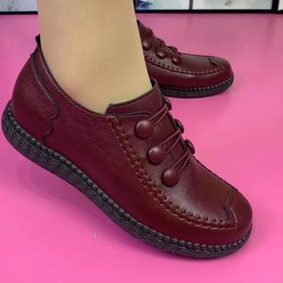 Mode Mode Kunstleder Ballerinas Damen Frühling Sommer Freizeitschuhe atmungsaktiver Loafer Damen Mokassin