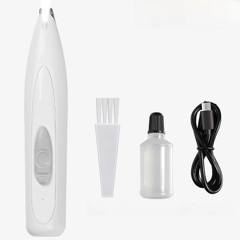 

Электрические ножницы для домашних животных, бритва для кошачьих лап, специальная бритва для собак, триммер для лап домашних животных, парикмахерские ножницы для кошек белый