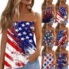 Summer Tube Tops For Women,Cute Sexy Off Shoulder Print Sleeveless T-Shirt