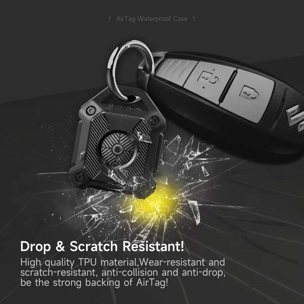 Case for Apple Airtag Holder Locator Protective Cover Airtag Waterproof Anti-lost Anti-scratch Case With Keychain Accessories