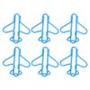 100Pcs Cute Paper Clips Plane Shape Design Covered Wire Bright Color   Paperclips for Scrapbook Card Papercraft