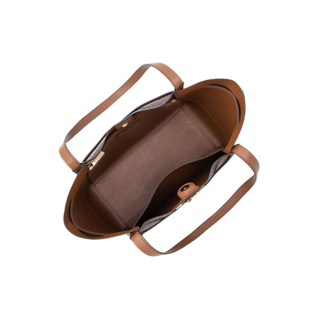 New MICHAEL KORS Canvas Tote Bag, Shopping Bag, Handbag, Shoulder Bag Women's Brown 35S3G6RT3B-200