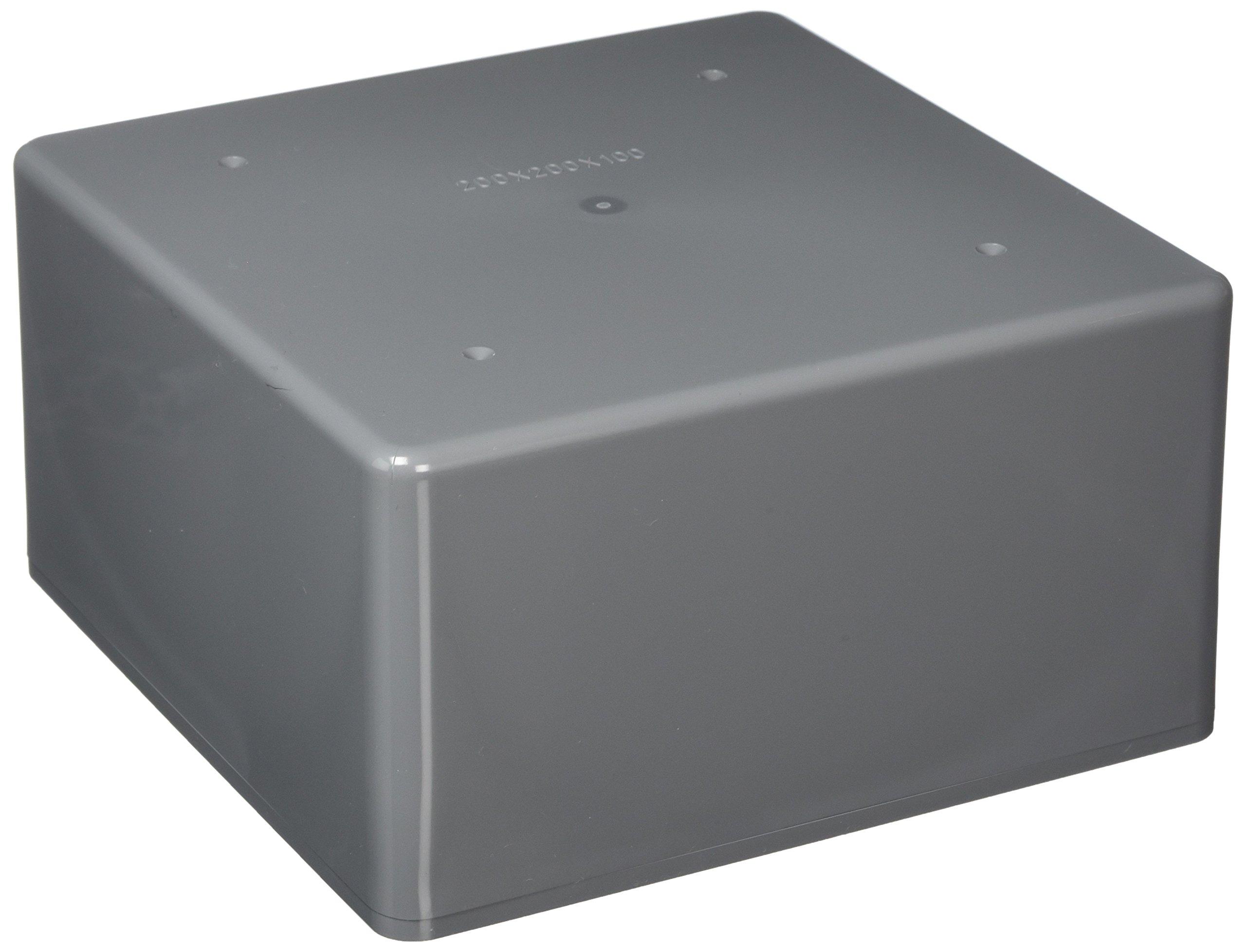 

Nichido Denko Pull Box, 200 x 200 x 100 mm, Flat Lid, Gray, PB202010GHW