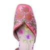 Johnature Handmade Genuine Leather Retro Court Style Exquisite Carved Comfortable High-heeled Sandals