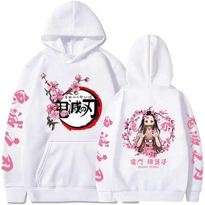 Sweat à capuche Demon Slayer des années 90, imprimé Kamado Nezuko, mode, Kimetsu No Yaiba, streetwear, pulls Sudadera