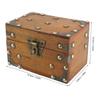2 Stück Holz Retro Schatztruhe Zahlenschloss Andenken Aufbewahrungsbox Heimdeko