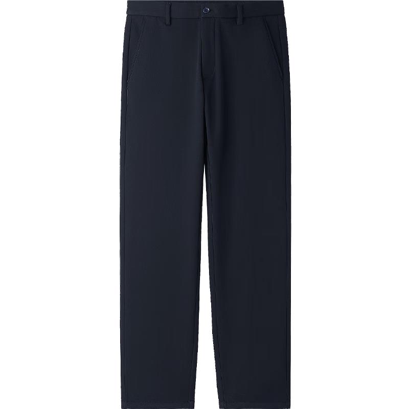 HLA Men's Light Business Casual Plush Warm Trousers