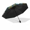 1pc Sunflower Bouquet with Butterflies Umbrella with Plastic Handle,Suitable for All Seasons Home Travel Outdoor UmbrellaDD1776
