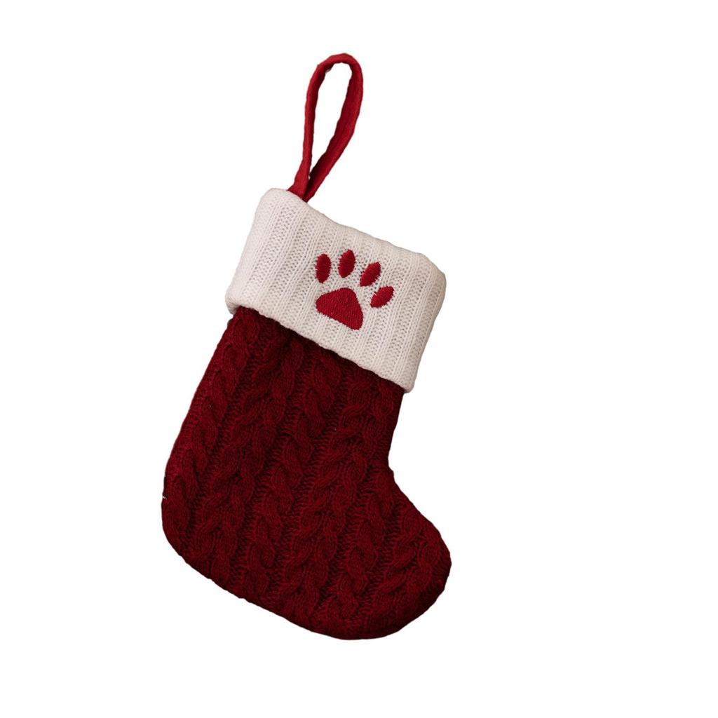 Christmas Stocking Christmas Tree Decorating Knitted