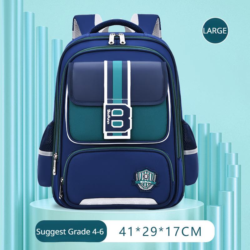 Primary School Student Backpack for Boys and Girls Trendy England Style School Bags Large Capacity Spinal Protection Book Bag Grade 1-3 To 6