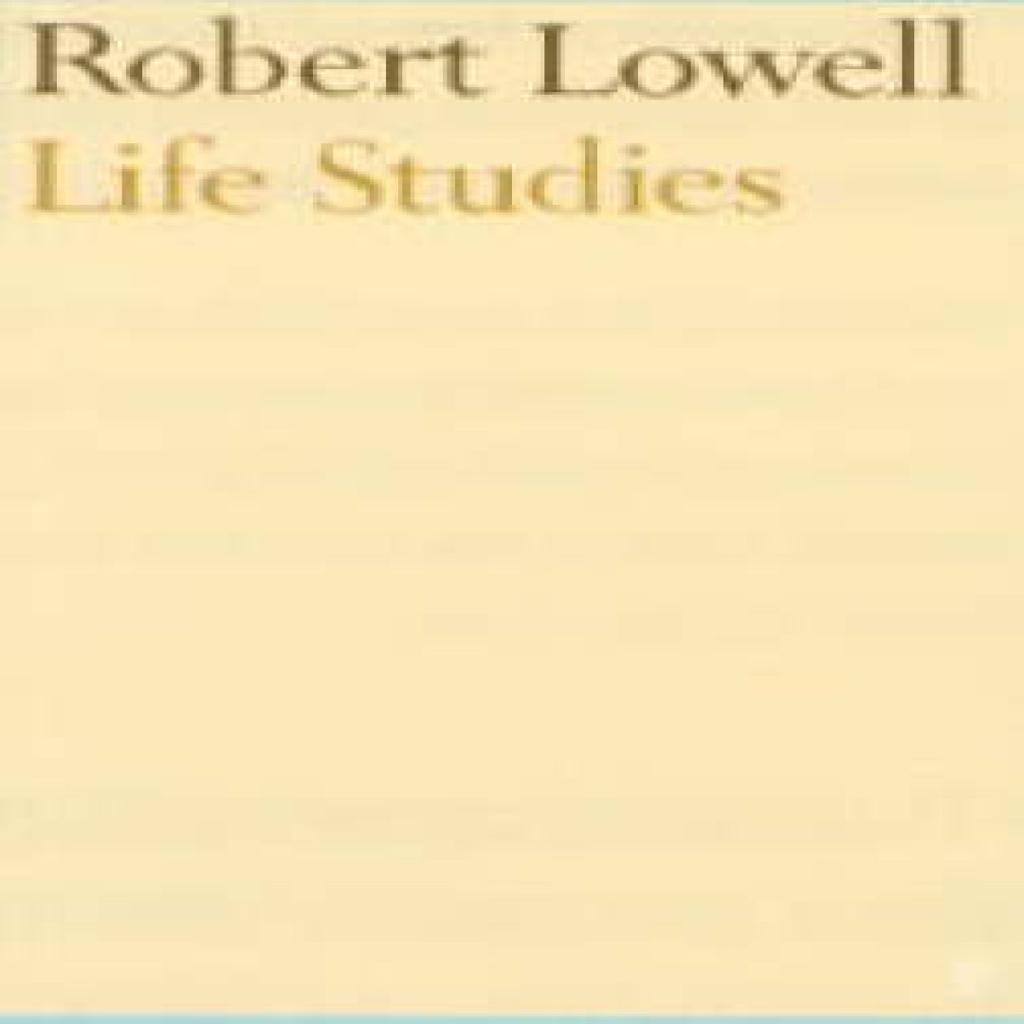 Life Studies by Robert Lowell Paperback Book 9780571207749
