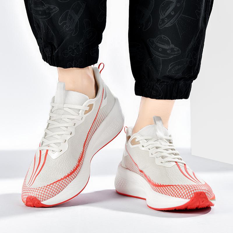 Мужская и женская обувь для бега Спортивная обувь Кроссовки 45 красный/белый — фото 20