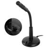 Mini USB Condenser Microphone Adjustable Desktop Mic for Networks Chat Singing Gaming