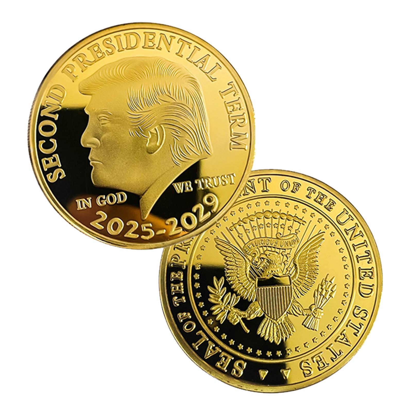 

Памятная монета Памятные медали с гальванопокрытием и гидравлической краской Монета One Size золотой