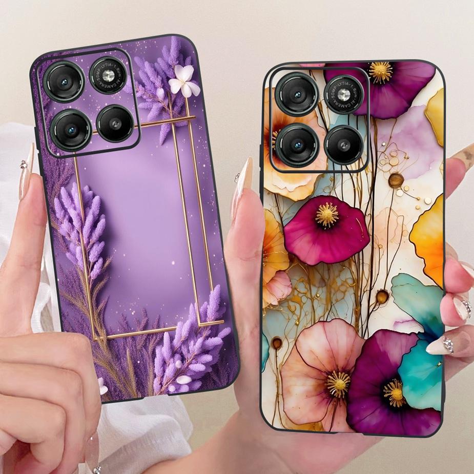 For Motorola Moto G15 G17 Power Case Cute Cat Fashion Painted Cover Soft TPU Phone Case For Moto G17 Power MotoG15 MotoG17 Shell