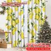 2pcs   2D FLAT PRINTING Curtains (Without Rod) Lemon Pattern Popular Curtains&Drapes Festival Versatile Polyester Fabric Curtains