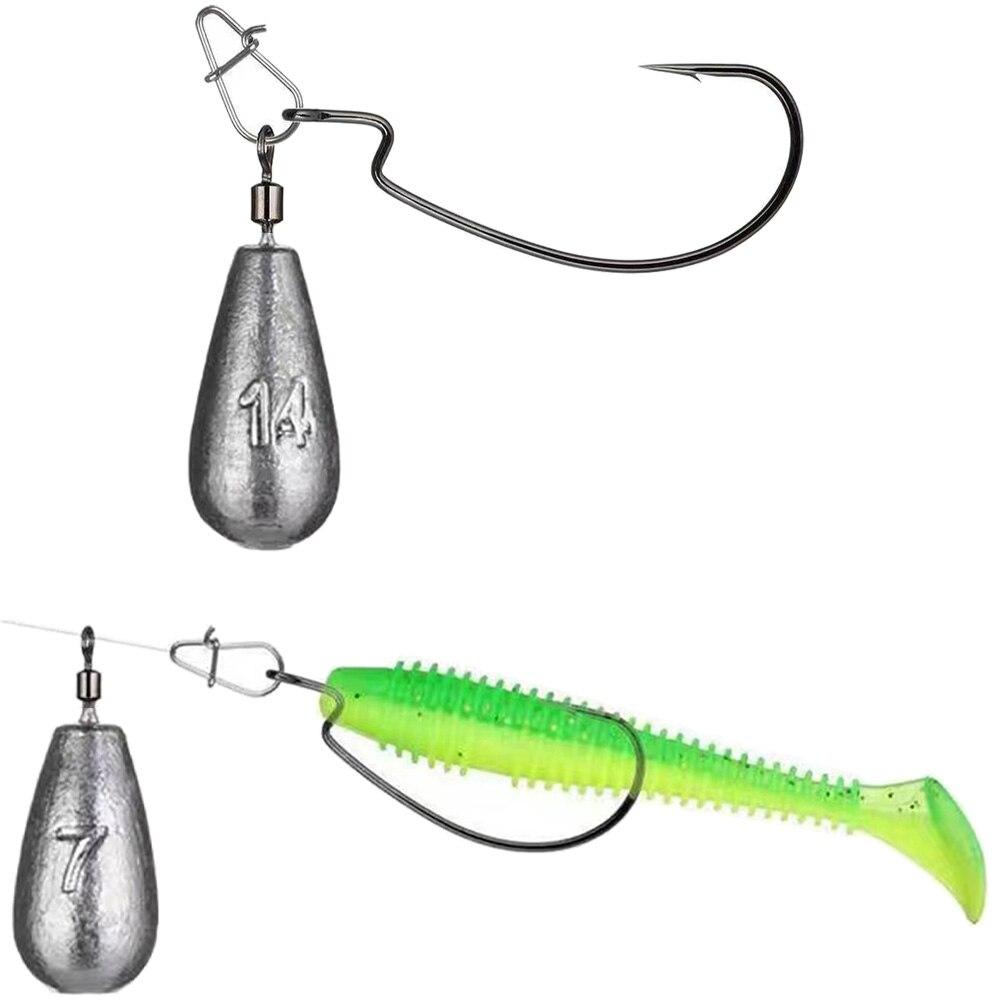 Drop Shot 15PCS/Lot Fishing Weight Sinker 10g 20g Tube Bullet Plumb Pendant Metal Jig Sea Tackle Kit Pesca Tool