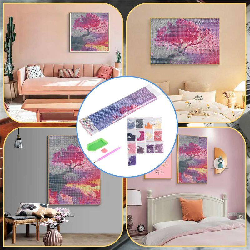 Diy 5D Diamond Painting Kits For Adults, Embroidery Paintings Rhinestone Pasted Diy Crystal Painting Art Crafts For Home